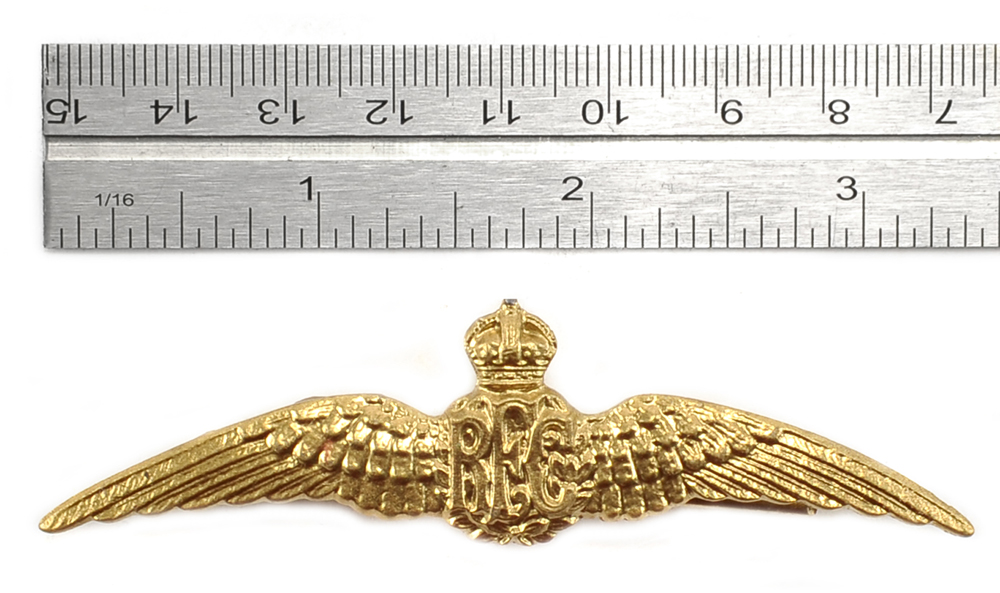 half wing pin on britain raf soldier world war 2