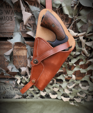 M3 Shoulder Holster for US WW1 WW2 M1917 Revolver Premium Drum Dyed Leather